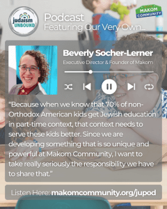 A screenshot of a quote from Beverly's Judaism Unbound Podcast